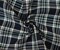Deep Navy-Green-Multi Wool Polyester Plaid Shirting Woven Fabric By the Yard